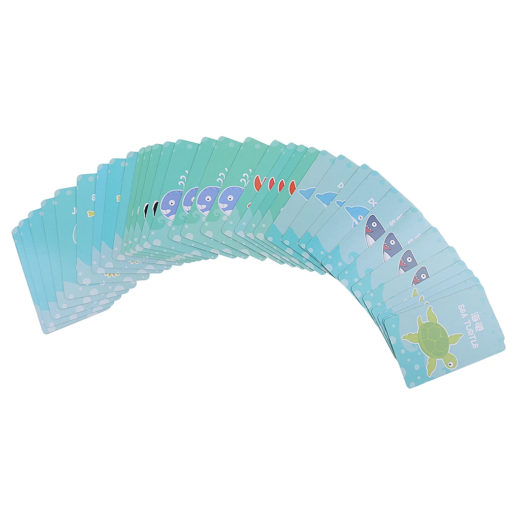 Children Card Games Playing Poker Cards Go Fish Learning Educational Game Toy