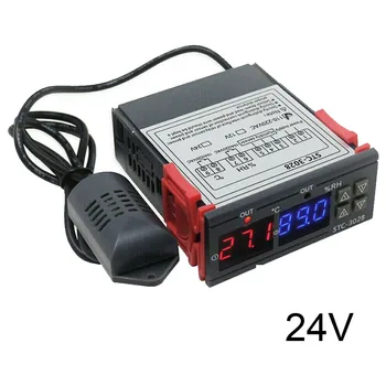 

Humidity Thermostat Intelligent Temperature Controller Durable Dual LED Display Home Tools Breeding Accessories Professional