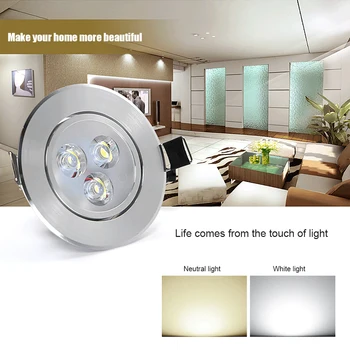 

LED Downlight Spot LED Downlight Dimmable 3w Recessed In LED Ceiling Downlight Light Cold Warm White Lamp High Quality