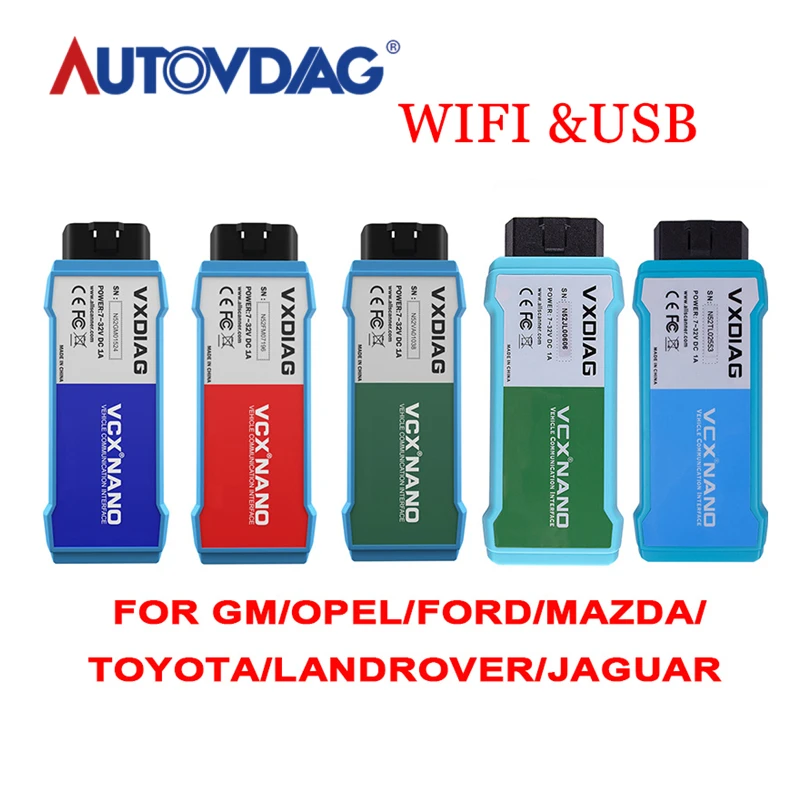 VXDIAG VCX NANO для GM/OPEL для Toyota для VW 5054 для volvo для ford для mazda USB wifi версия программирования диагностический инструмент