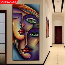 5D DIY Diamond painting Portrait Abstract art Diamond Mosaic Square/Round Diamond Embroidery Home Decor Rhinestones Painting