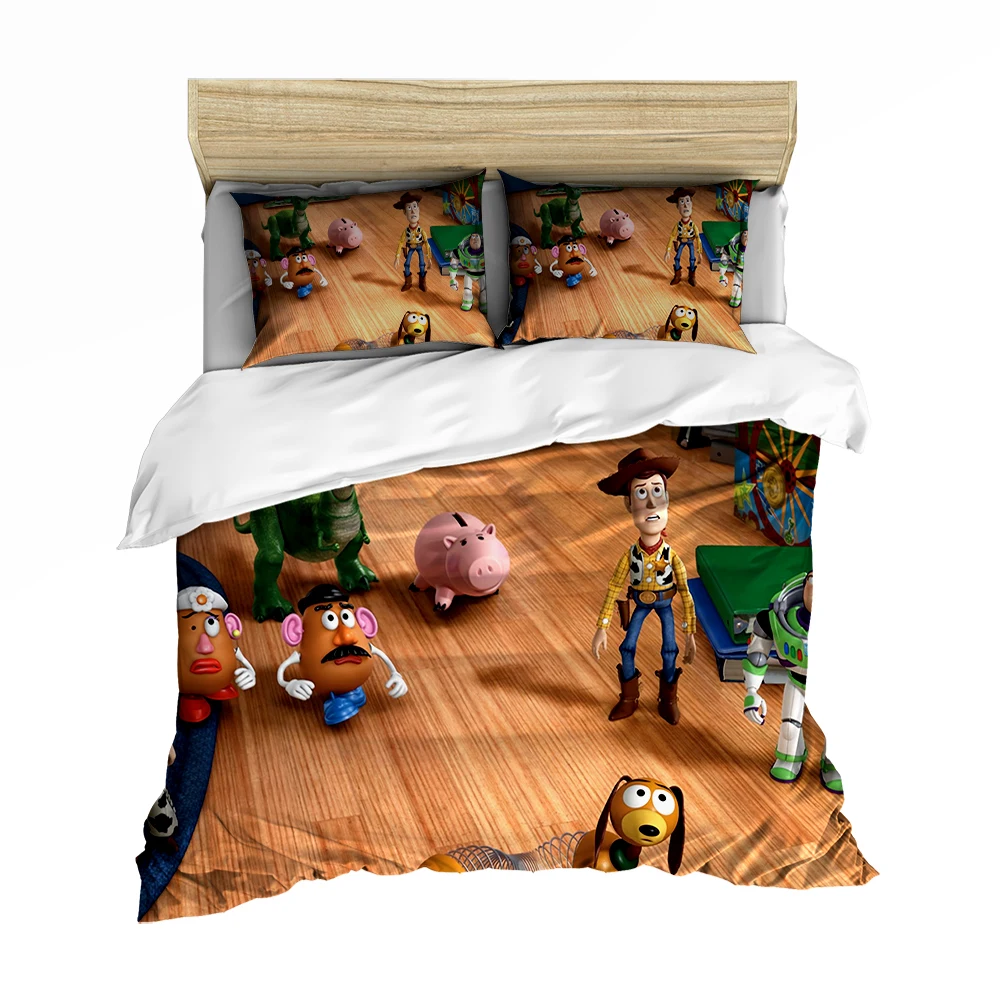 Disney Toy Story Шериф Вуди Базз Лайтер постельный комплект одеяло пододеяльники наволочка детская спальня Decora Мальчики кровать односпальная королева
