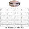 50 pieces Microblading Eyebrow Stencils Stickers Permanent Makeup Supplies Disposable Eyebrow Mold Template Drawing Guide ► Photo 1/6