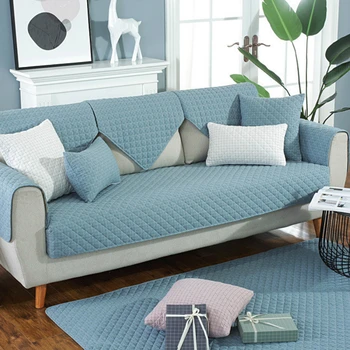 

home textile living room stripe couch covers modern plaid sofa cover anti-dust towel mat for furniture fundas para sofas TS022