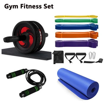 

11pcs Resistance Bands Set Workout Fintess Exercise Loop Bands Door Anchor Cushioned Handles Hooks Home Gym Yoga Equipment