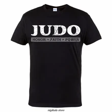 Модная хипстерская футболка с круглым вырезом, забавная футболка с изображением дзюдо Faith power, идеальная для занятий спортом и бодибилдингом