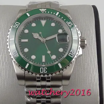 

2020 Luxury Man Bliger factory Green sunburst dial Sapphire Glass Date Jubilee strap Mechanical Automatic Mens Watch watch