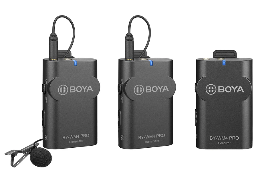 Boya BY-WM4 Pro K1/K2 двухканальный 2,4G беспроводной Студийный конденсаторный микрофон петличный микрофон для интервью для iPhone DRLR камер