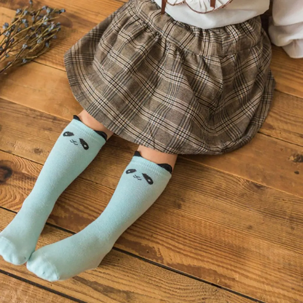 Детские носки весенне-летние Плотные хлопковые нескользящие Дышащие носки-трубы средней высоты