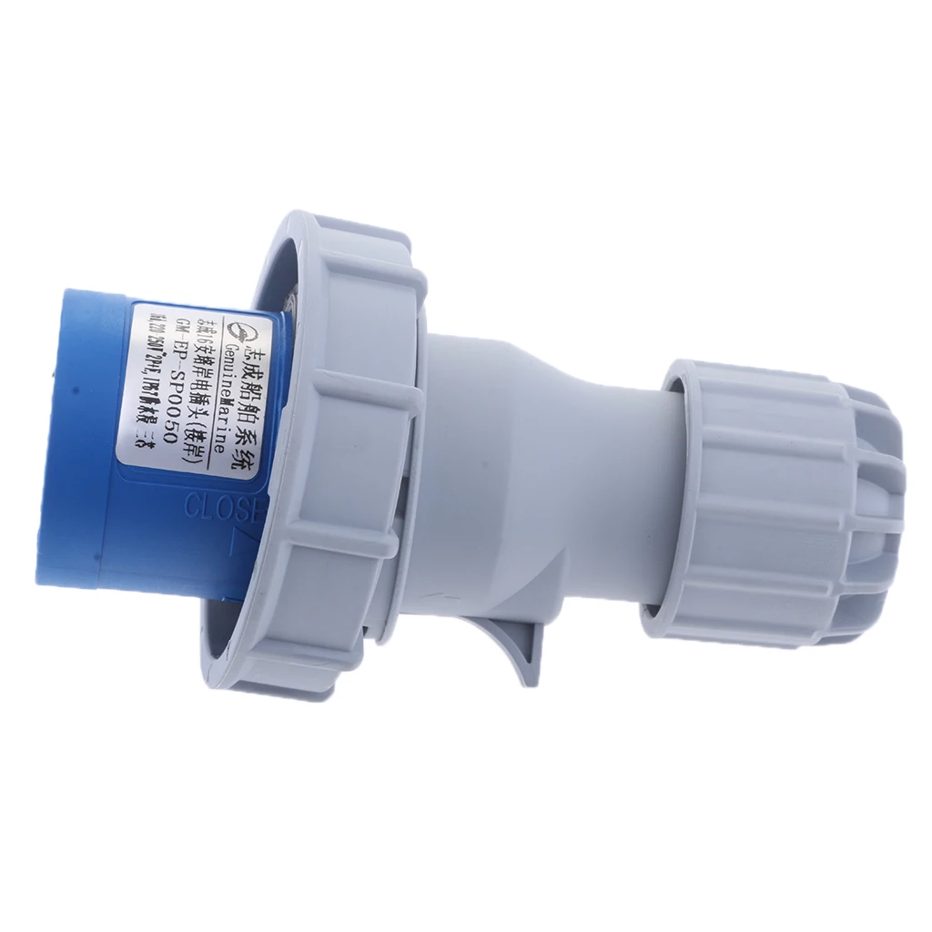 

16A 220-250V Marine Shore Power Socket Waterproof Male Electrical Plug 3Pin