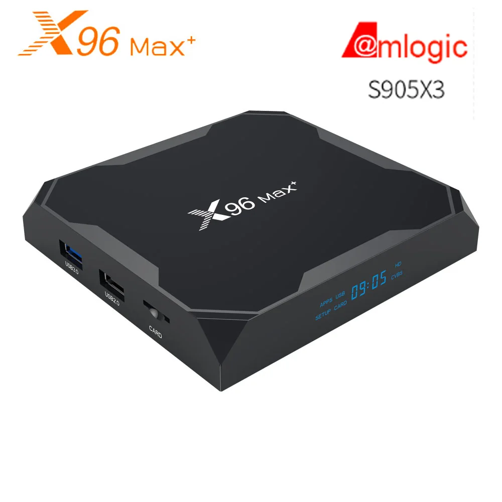 X96 Max Plus Android 9,0 Smart tv Box Amlogic S905X3 телеприставка 4 ГБ 32 ГБ 2,4G и 5G Dual WIIF BT4.0 8K HD медиаплеер PK X96 MAX