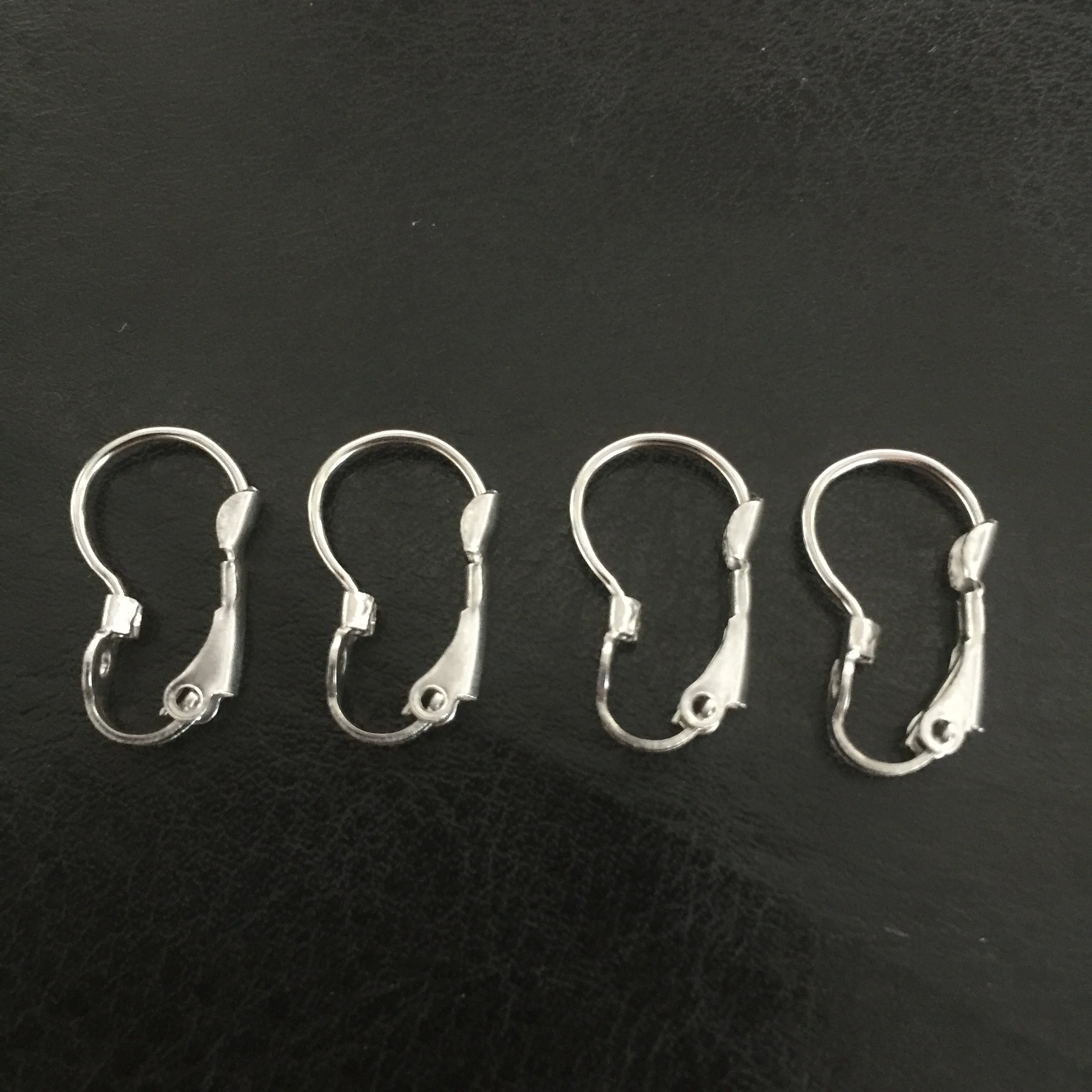 EUEAVAN 100pcs Stainless Steel Earring Earrings Clasps Hook Fittings
