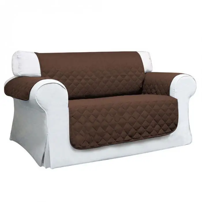 Стеганый диван подлокотник стул набор ПЭТ протектор скольжения чехол мебель подушки броски NE