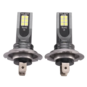 

2X H7 CAR Headlight 24W 1200LM FOG Light Bulb6000K Driving DRL LED Lamp