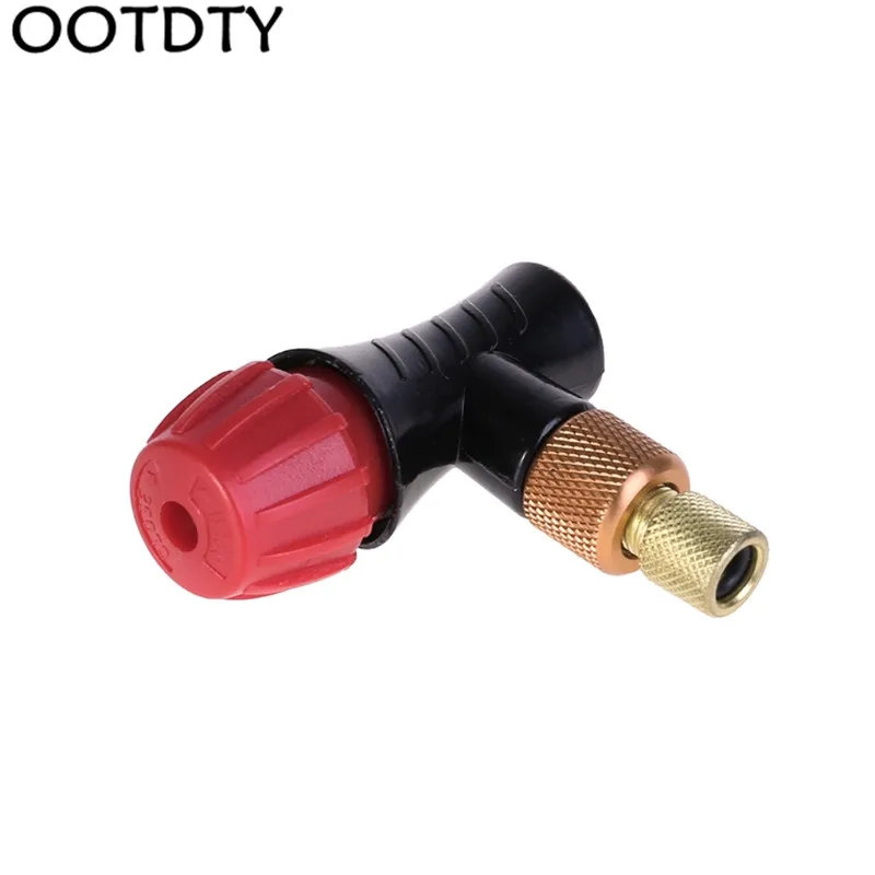 OOTDTY Велосипедное Надувное головное совместимое для Presta Schrader Клапан CO2 насос аксессуары
