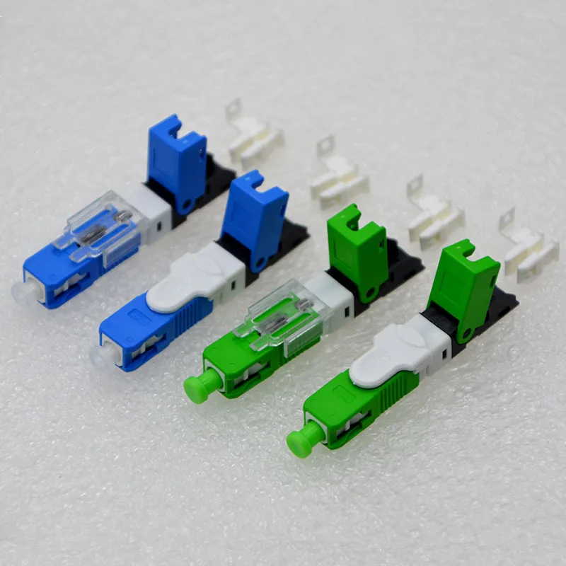 

200PCS NEW Optic Fiber Fast Connector ESC250D SC UPC/APC FTTH Single Mode Fiber Optic Quick Connector Special Wholesale