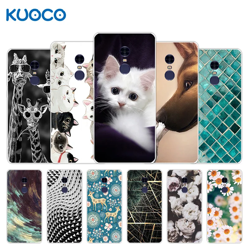 Hot Case For Xiaomi Redmi Note 4 Soft Back Black Cover Clear Silicone Shell Giraffe Design Luxury Cases | Мобильные телефоны и