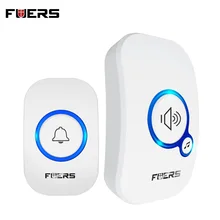 Fuers m557 campainha sem fio 433mhz casa bem vindo inteligente campainha 150m de longa distância sem fio 32 músicas casa bem-vinda sinos da porta