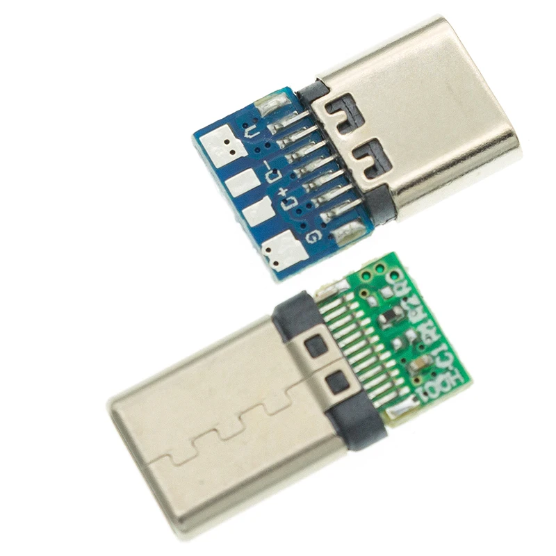 10 stücke USB 3,1 Typ-C Anschluss 24 Pins Männlich/Weibliche Buchse Buchse Adapter zu Löten Draht & kabel 24 Pins Unterstützung PCB Board – Detail 8