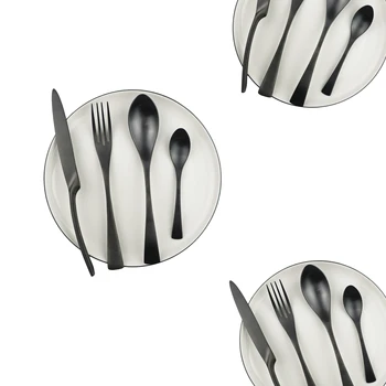 

24pcs Rainbow Knife Fork Spoon Flatware Set Metal Reusable Dinnerware Set 304 Stainless Steel Cutlery Set Restaurant Accessories