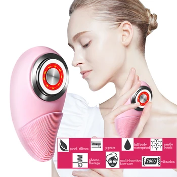 

Multifunctional Facial Cleansing Brush photon Rejuvenation Ion Import Export Ultrasound Vibration Face Massage Beauty Instrument