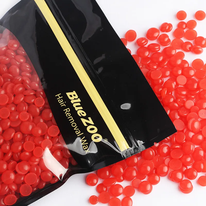 Beautome Strawberry Taste Depilatory Wax Hot Film Hard Beans Hair Removal Bikini Bean For Depilation 250g With Tools | Красота и