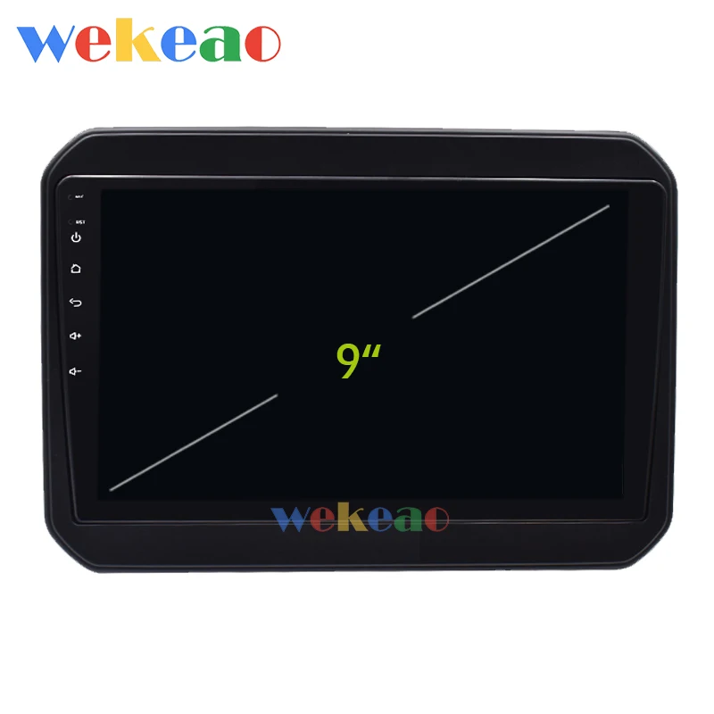  Wekeao Touch Screen 9'' 1 Din Android 9.0 Car Dvd Player Car Radio Automotivo For Suzuki Ignis Andr