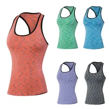 Женская летняя майка с I-образной спинкой, майка для бега, майка для спортзала, йоги, Свободная безрукавка для баскетбола, быстросохнущая майка для бега