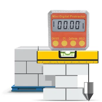 

Water Proof Inclinometer Level Box Angle Finder Bevel 360° Magne Magneten Alloy Frame Structure