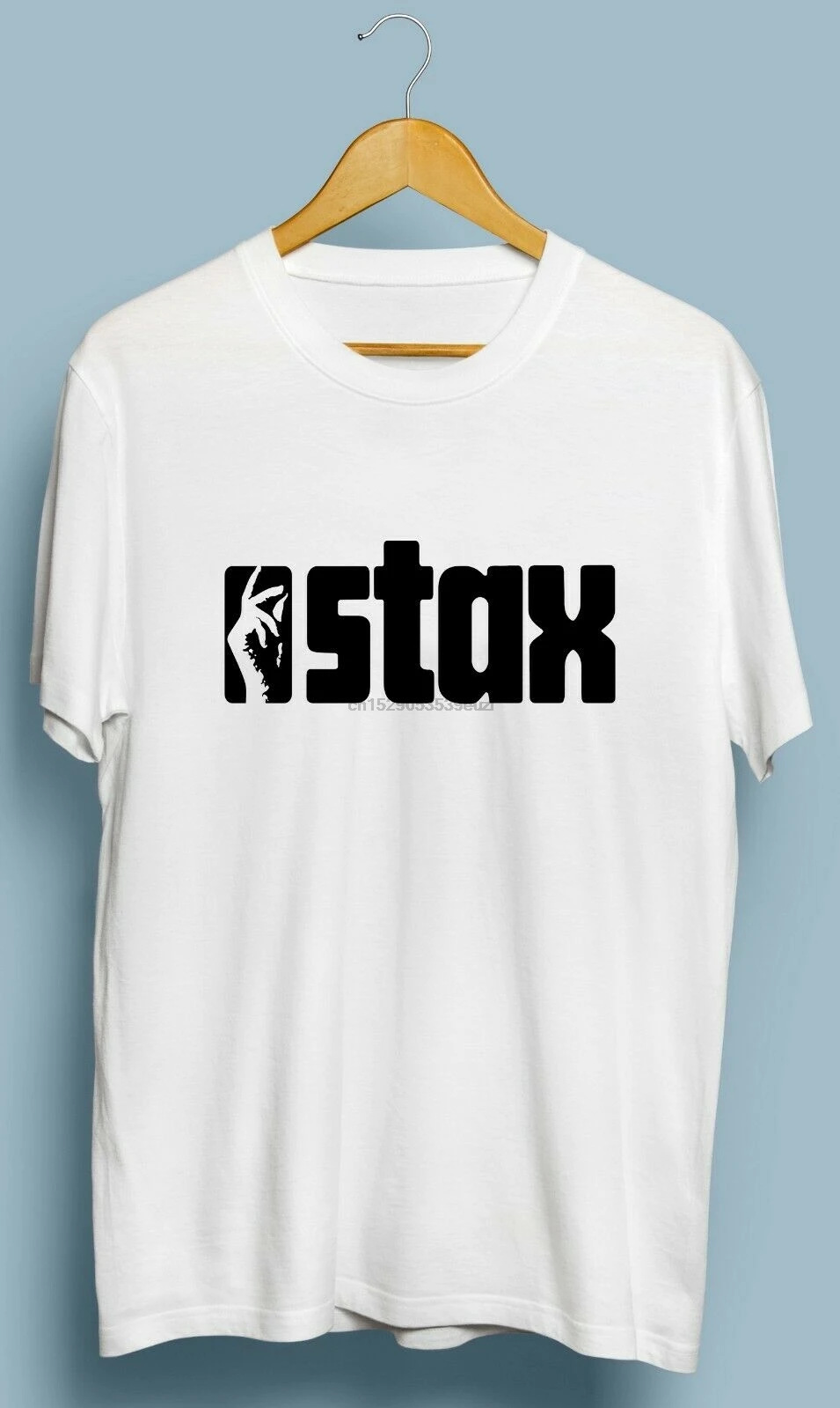 Винтаж Stax записей логотип Funk Soul Music Label T рубашка | Мужская одежда