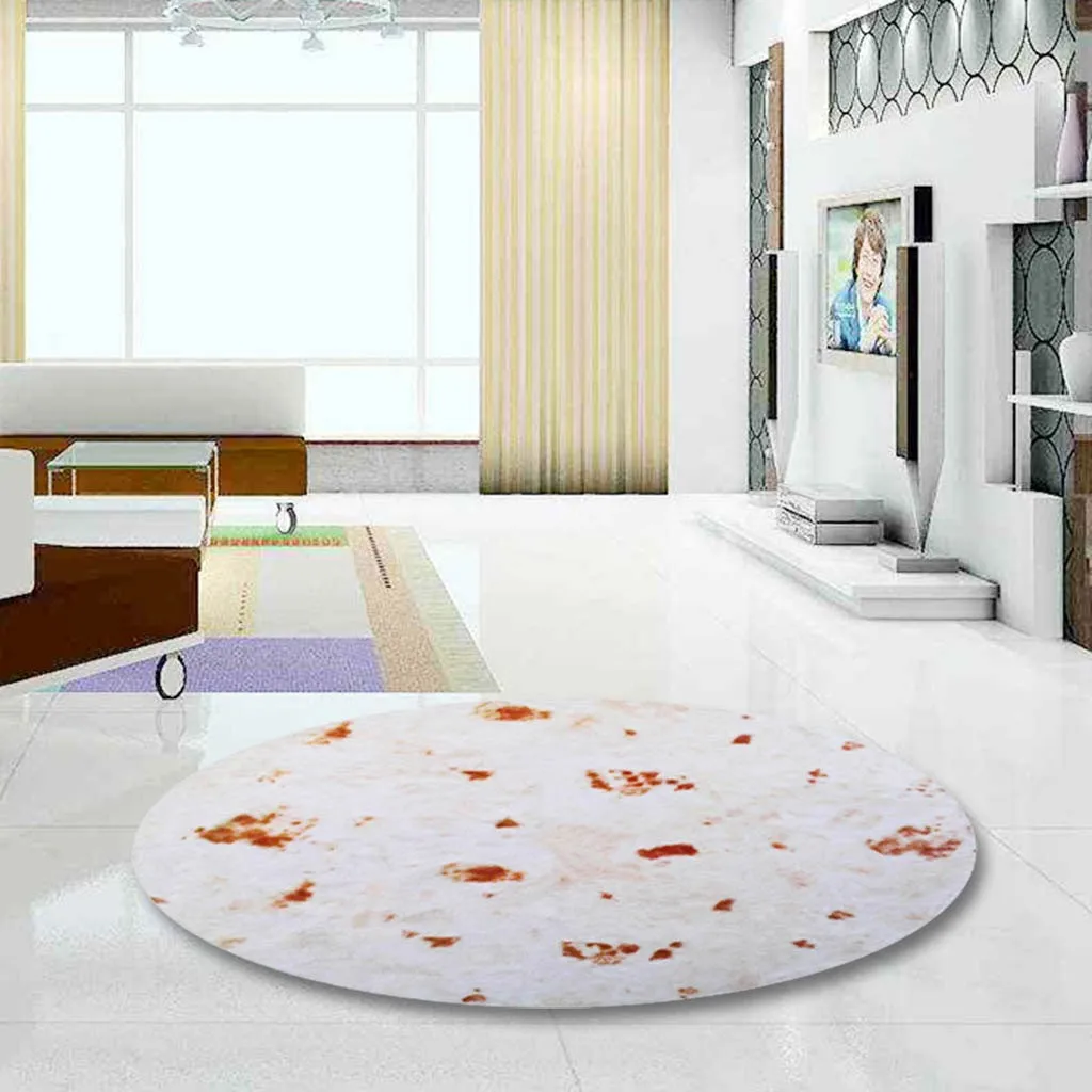Комфортное пищевое одеяло Burrito wrap идеально круглое детское одеяло Tortilla Throw Burrito