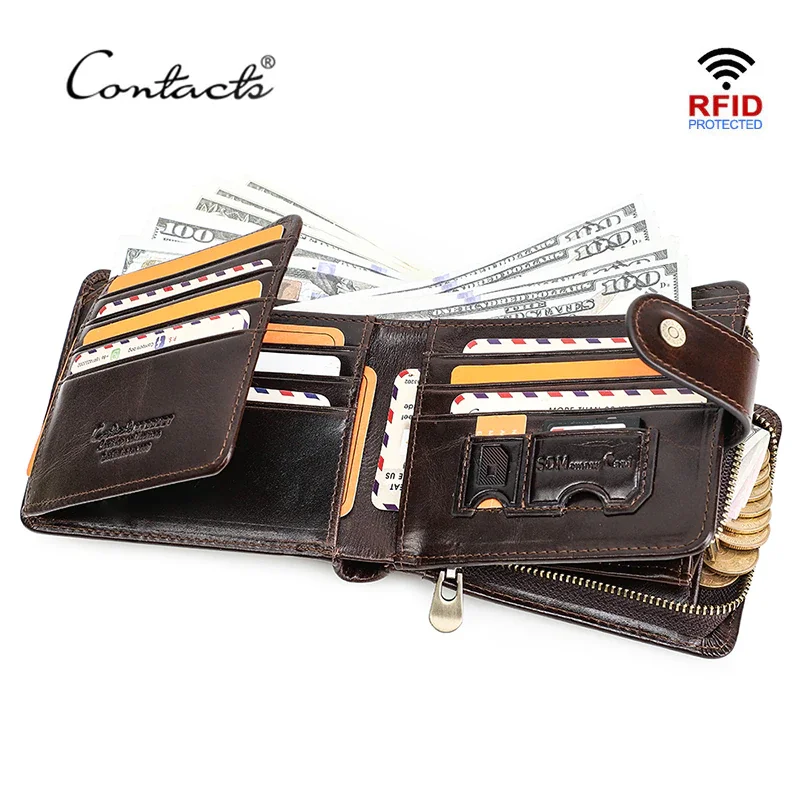 genuine leather wallet mens with coin pocket vintage card zipper long wallet genuine leather wallet mens with coin pocket vintage card zipper long wallet