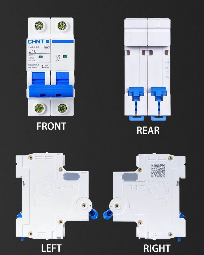 CHINT NXB-63 1P AC 230/400 В миниатюрный автоматический выключатель C 6 10 16 20 25 32 40 50 63A защита от перегрузки DZ47 C стильный воздушный выключатель