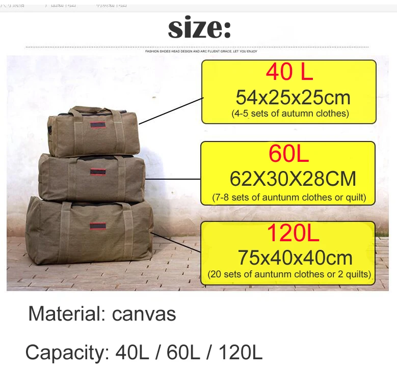 Men Travel Bags Large Capacity Women Luggage Travel Duffle Bags Canvas Big Travel Tote Handbag Foldable Trip Bag Bolsa Feminina - 2