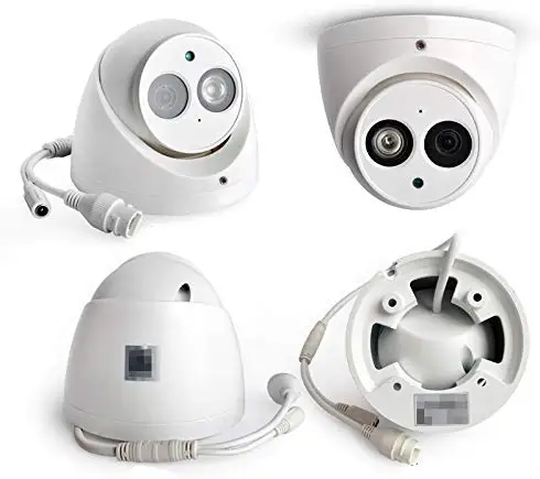 4MP Открытый PoE IP камера IPC-HDW4433C, купольная камера безопасности с аудио, встроенный микрофон, ИК 164ft ночного видения, Смарт H.265+ IP67