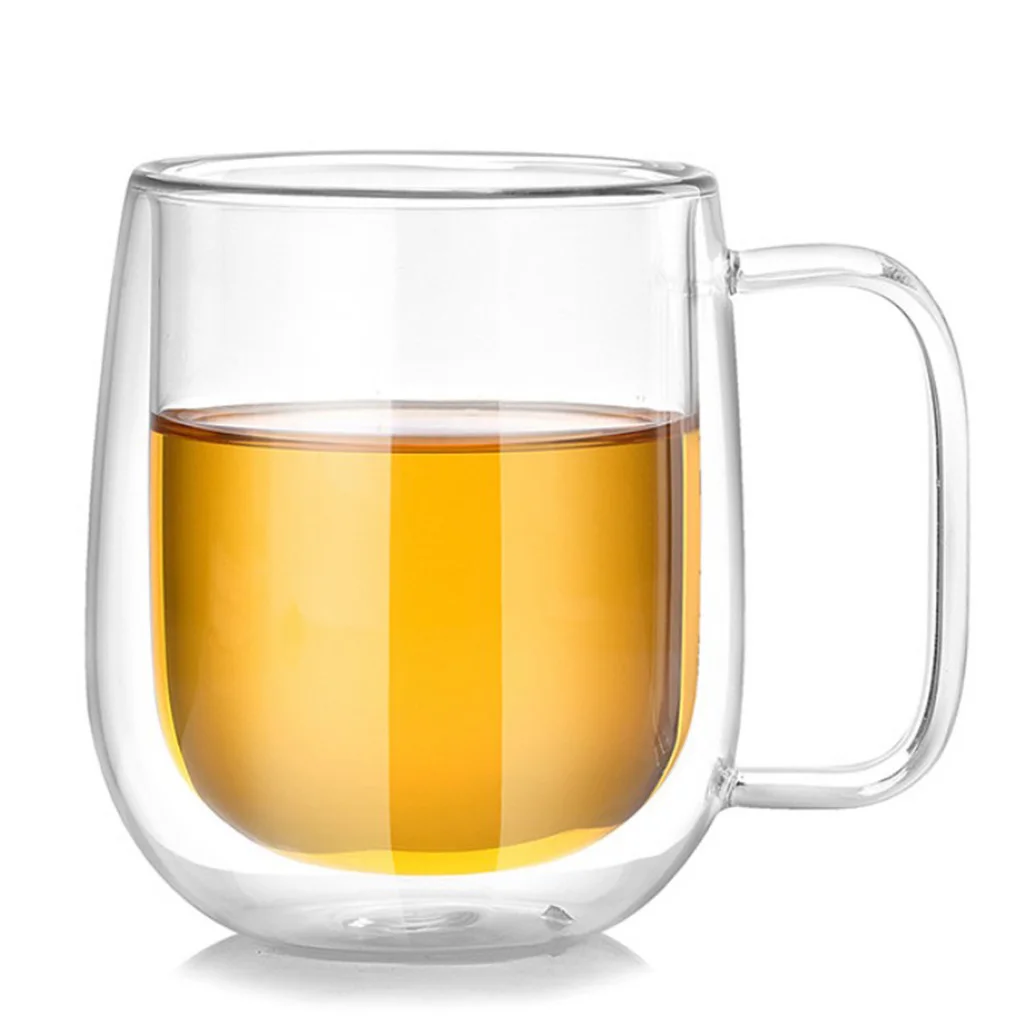 Coffee Or Tea Mugs Drinking Glasses Double Wall Thermal Insulated Cup