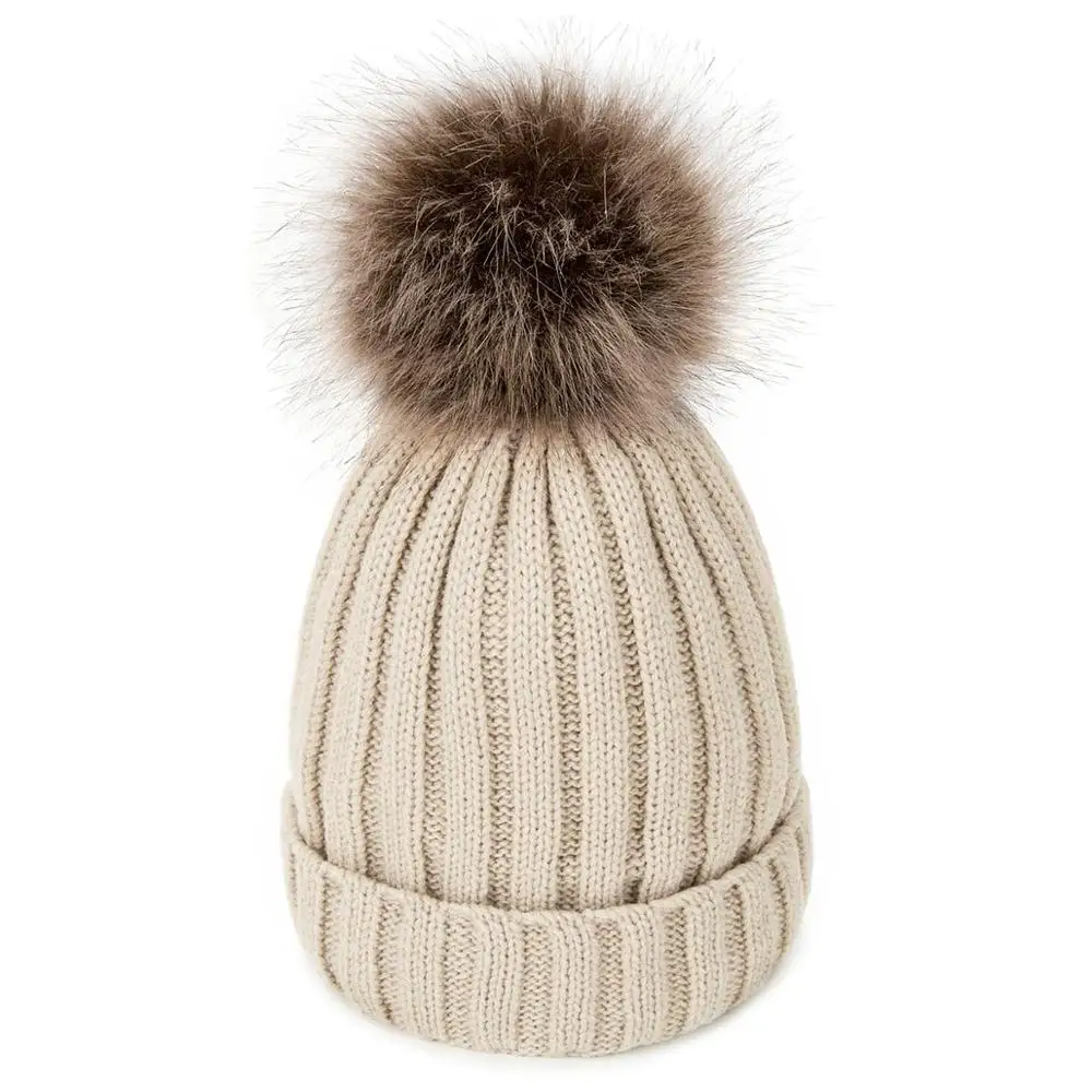 Зимняя Новинка, женская шапка, теплая Кепка с помпонами, плюс бархат, супер толстые шапки для женщин, вязанные шапки-бобы, Skullies Beanies для женщин