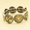 RechicGu Vintage Bracelet for Women Western Cowboy Saddle Race Horse Shoe Rodeo Stretch Bangle Boho Fashion Jewelry Dropshipping 5