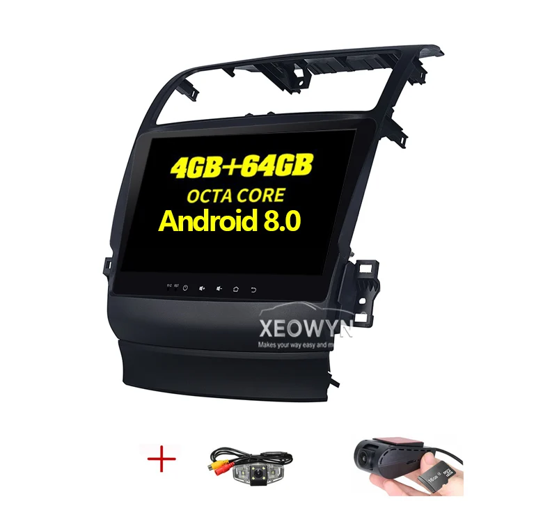 4GB with cam DVR Android 8,0 Восьмиядерный радиоприемник для honda Acura TSX для honda inspire UC1 2003-2007 1024*600 автомобильный радиоприемник gps навигация wifi - Цвет: 4GB with cam DVR