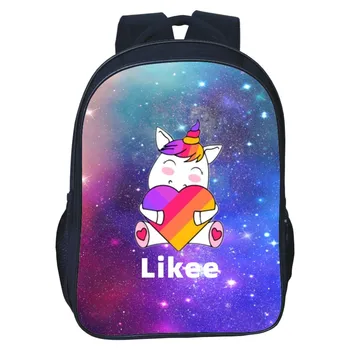 

Hot Likee Teenagers fashion Schoolbags men women backpack Likee App Printing Schoolbag For Boy Girl cute backpack mochila