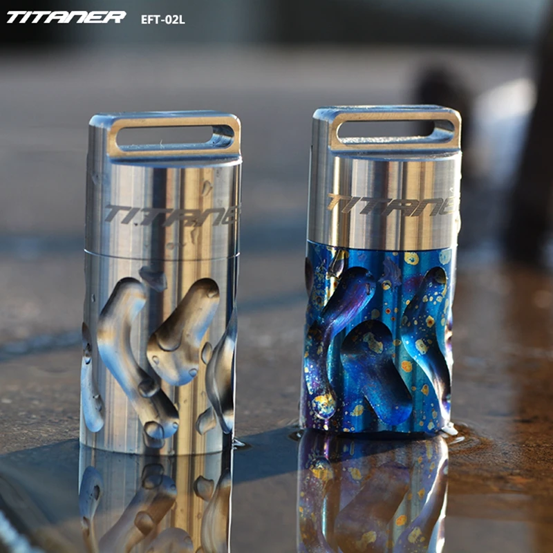 EDC Titanium Alloy Storage Ultralight Portable Coffee Tea Can Container Tools