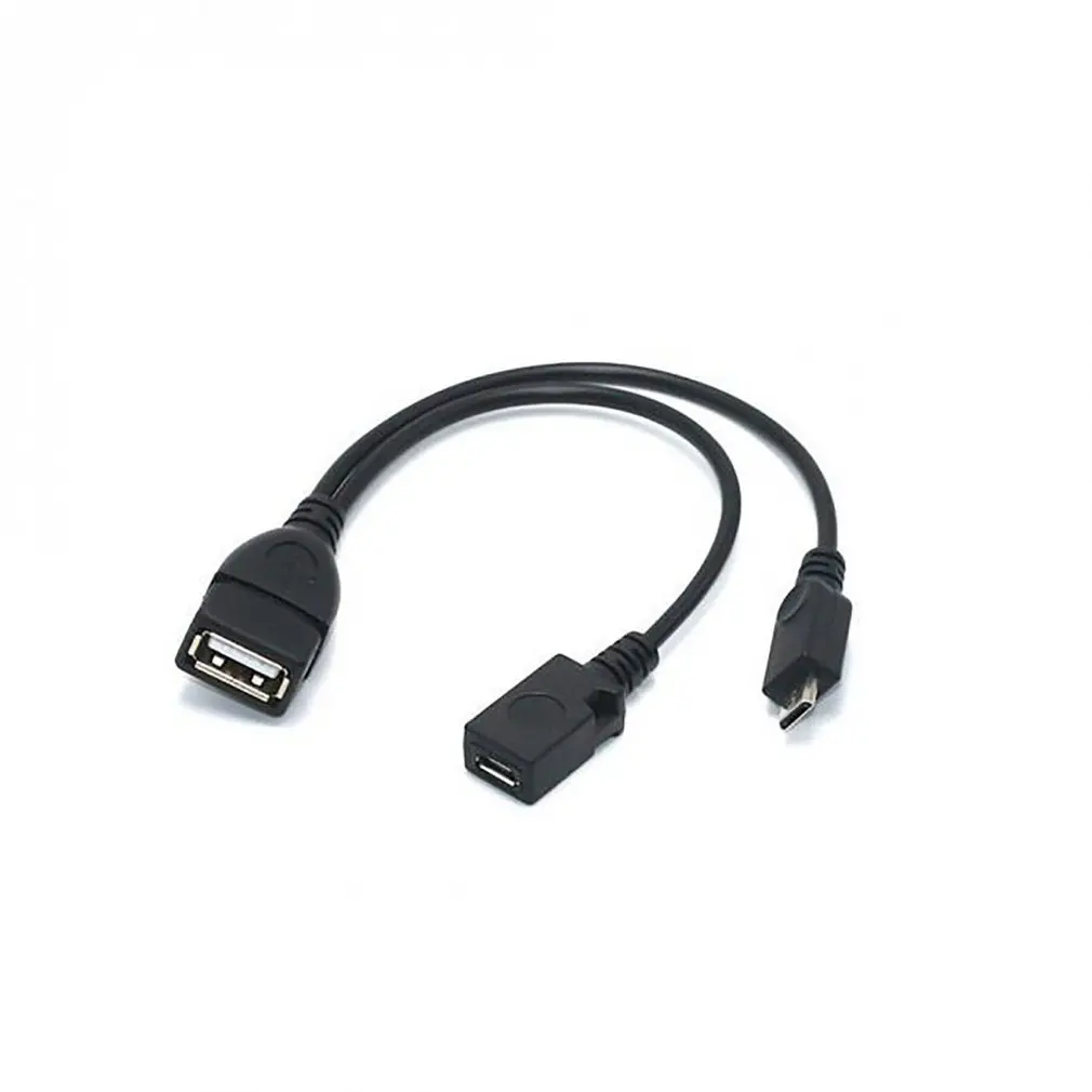 1 в 2 OTG Micro Usb хост Мощность Y сплиттер адаптер к Mirco 5 Pin Мужской Женский кабель