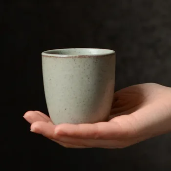 

Jindezhen Marc Cup Simple And Simple Coarse Pottery Hand Cup Concise Hand Ceramics Teacup Household Glass Woman
