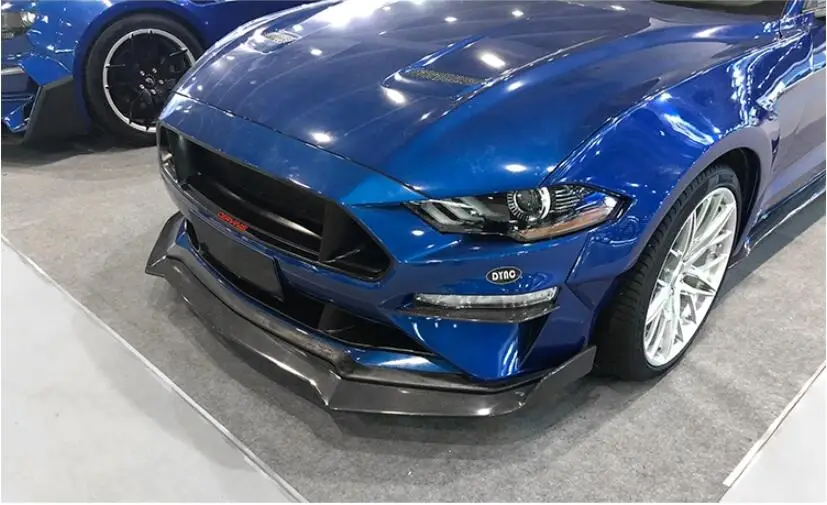 Высокое качество углеродного волокна передняя губа бампер крышка для Ford Mustang очень хорошее