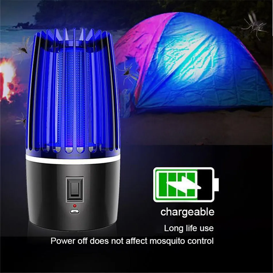 

VOGVIGO USB Mosquito Lamp UV Light Insecticidal Lamp Physical Mosquito Killing Mute Radiationless Insect Killer Flies Trap Lamp