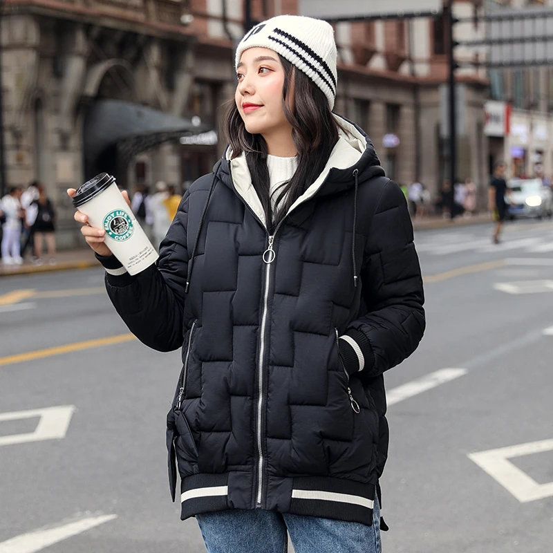 

2020 Women Coat Jacket Parka Cotton Padded Hooded Winter Warm Thick Womens Outwear Coats Jackets