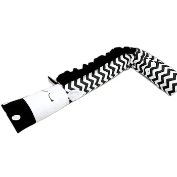 

Black And White Zebra-Shaped Children'S Bed Crib Guardrail Bumper Pillow Anti-Collision Bar Baby Bed Protection Guardrail 3 Mete