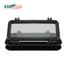 Морская Лодка Яхта RV порт отверстие ABS пластик прямоугольные люки порт огни замена Водонепроницаемый окна порт отверстие порт ligt