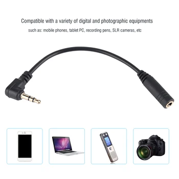 

New 4 Pole To 3 Pole Audio Microphone Cable Link Adapter Converter MIC Accessory Connector Wire For Phones Tablet PC Cameras