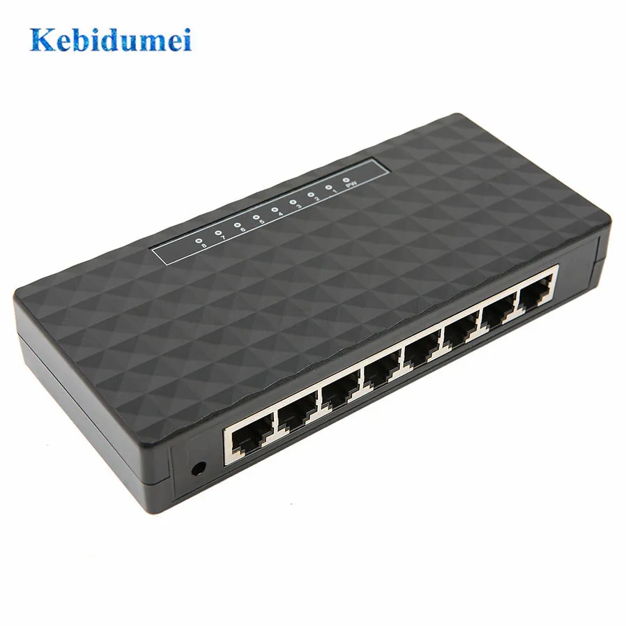 Умный гигабитный коммутатор Kebidumei с 8 портами 10/100/1000 Ethernet сетевой концентратор Lan
